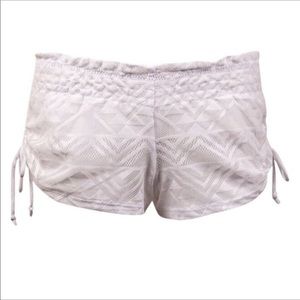 Miken White Ladies shorts swim cover-up